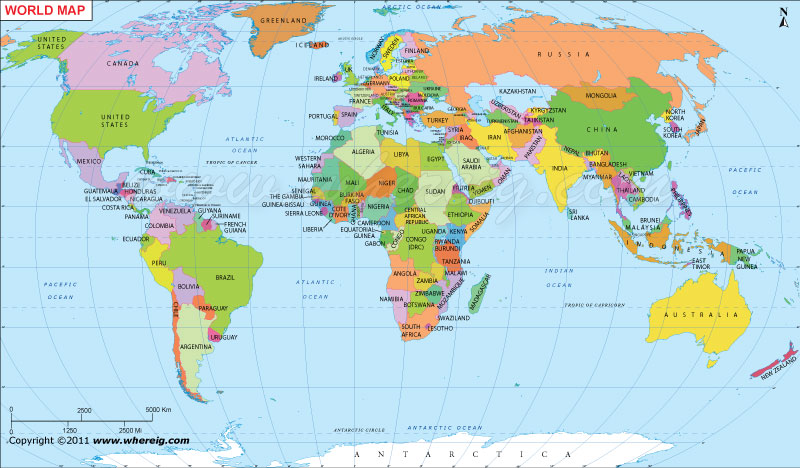 map of the world