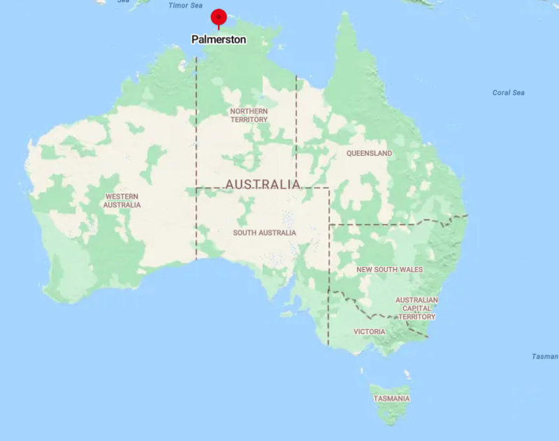 Where is Palmerston, Australia