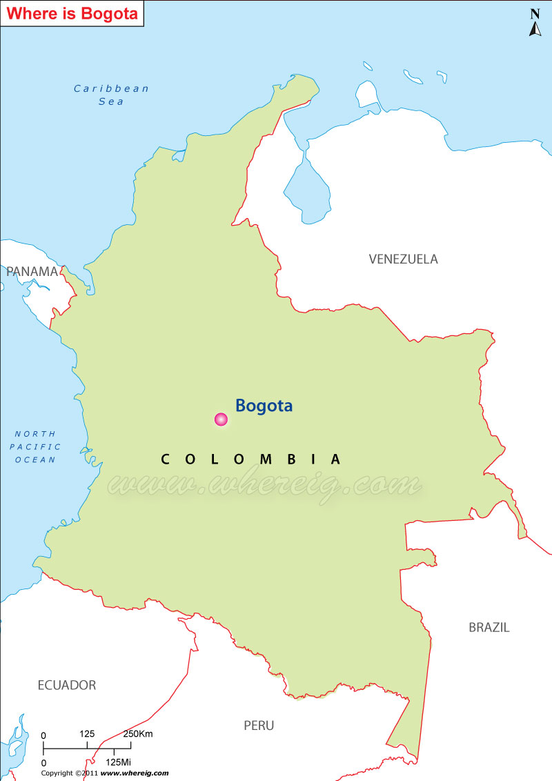 Bogota Location Map