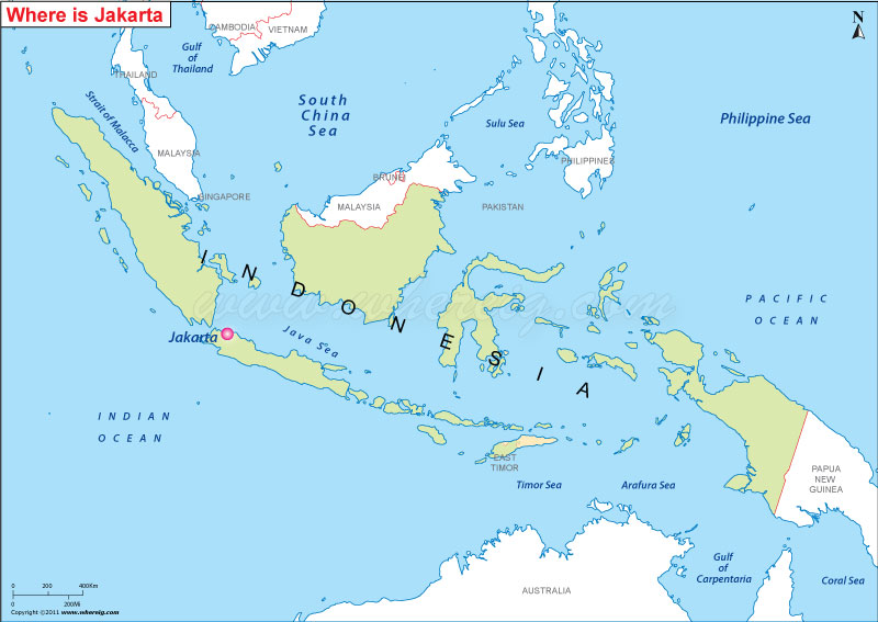 jakarta location on world map Where Is Jakarta Located jakarta location on world map