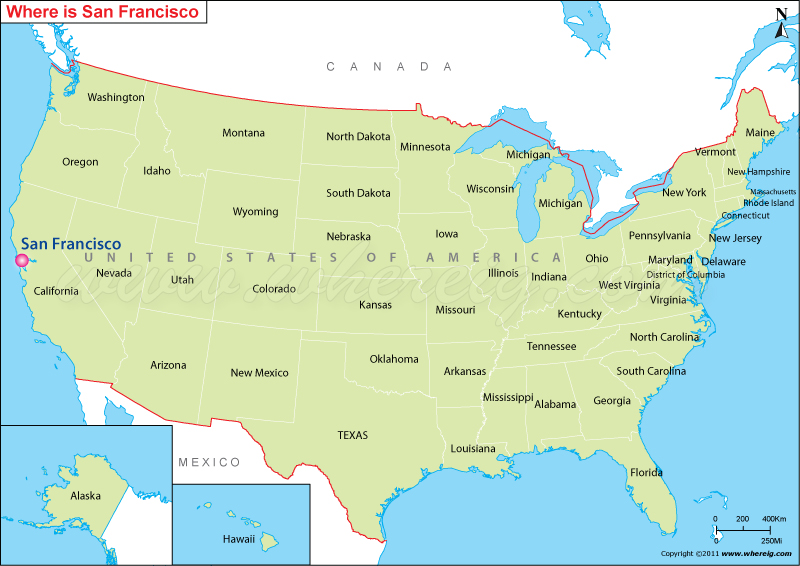 San Francisco In The Map Where Is San Francisco, Ca? San Francisco On Us Map San Francisco In The Map Where Is San Francisco, Ca? San Francisco On Us Map
