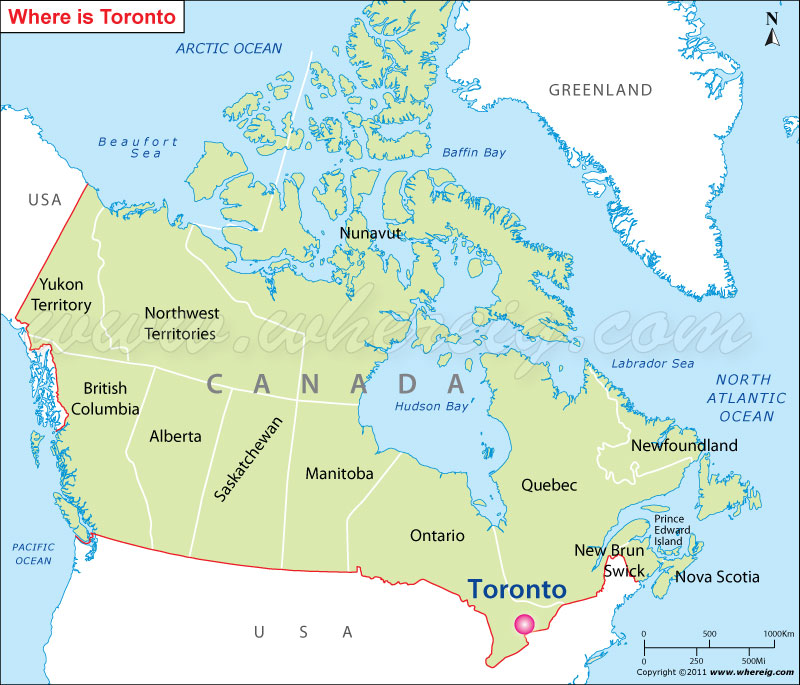Where Is Toronto Located Toronto Location On Canada Map