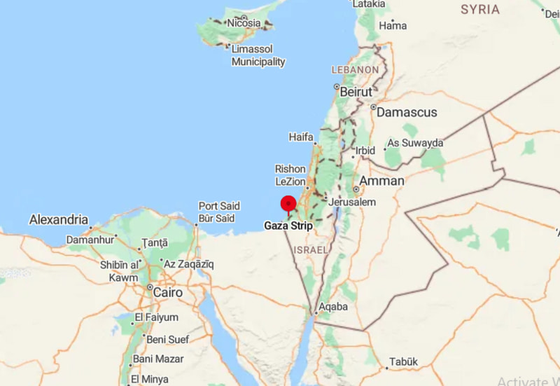 Where is Gaza Strip Located