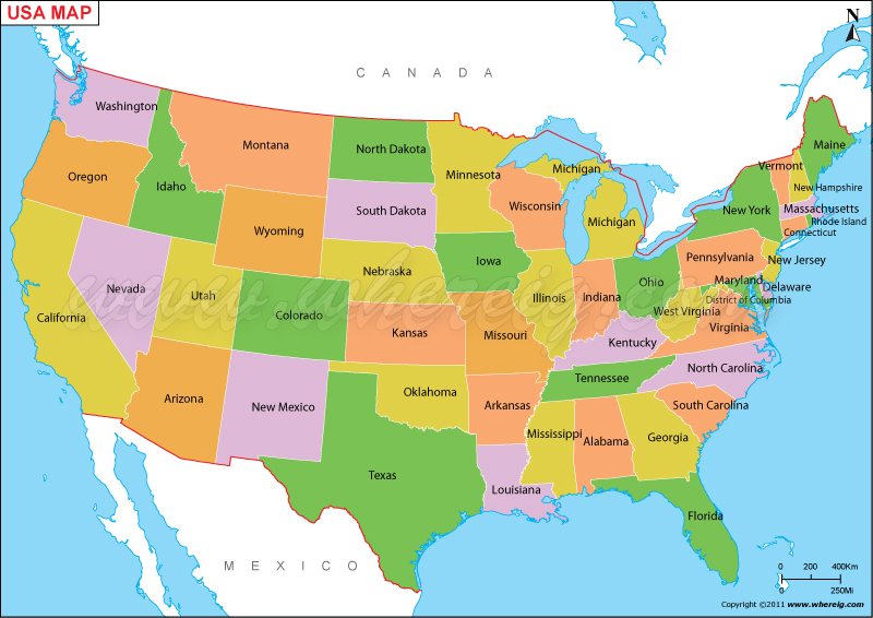 show map of the united states Us Map Usa Map Map Of United States Of America