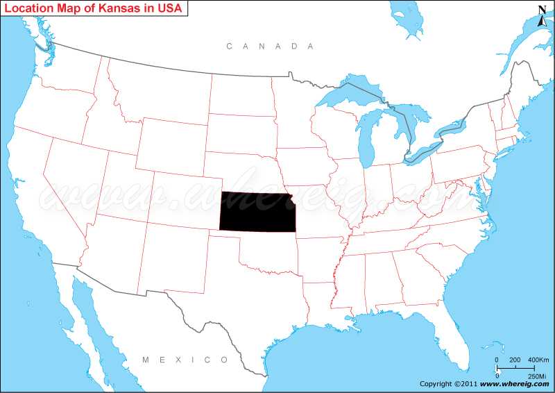 Dónde está Kansas