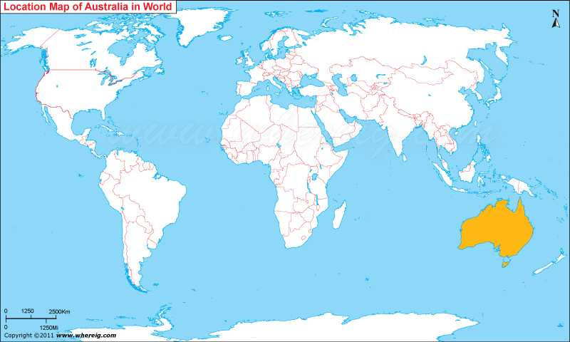 Where Is Australia Where Is Australia Located In The World Map
