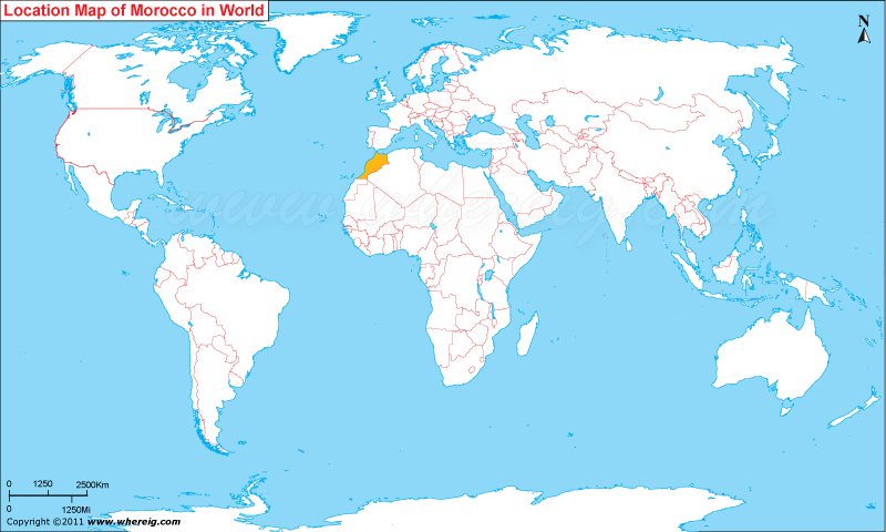 where is morocco on a world map Where Is Morocco Where Is Morocco Located In The World Map where is morocco on a world map