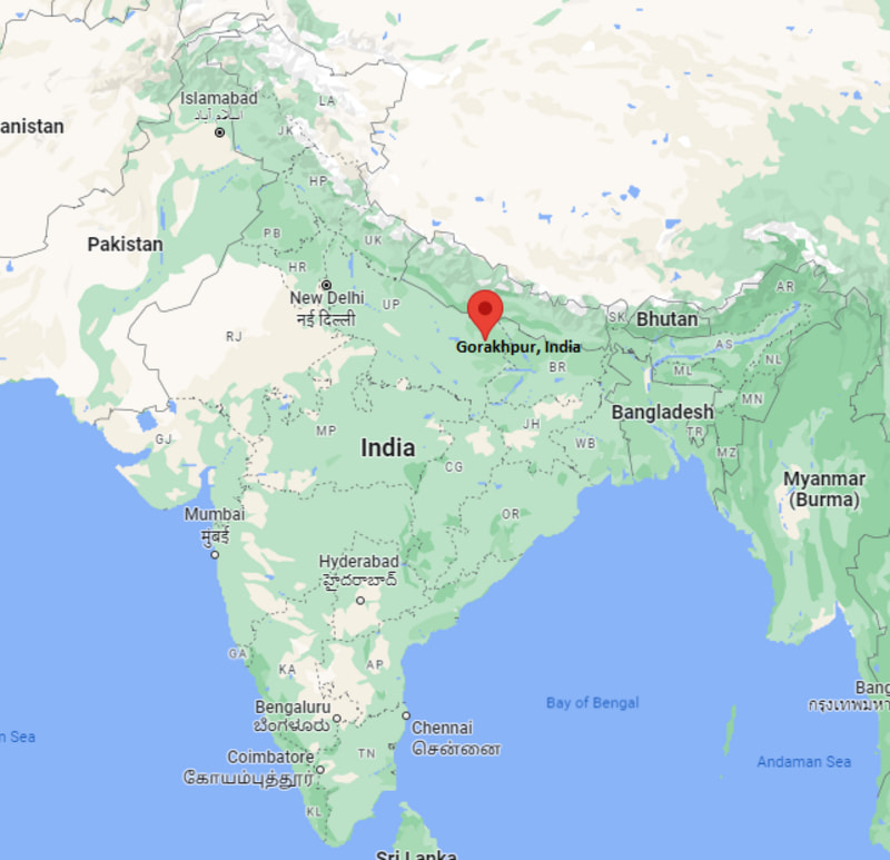 Where is Gorakhpur, India