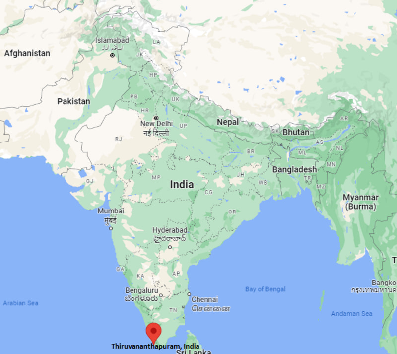 Where is Thiruvananthapuram, India