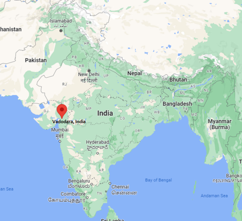 Where is Vadodara, India