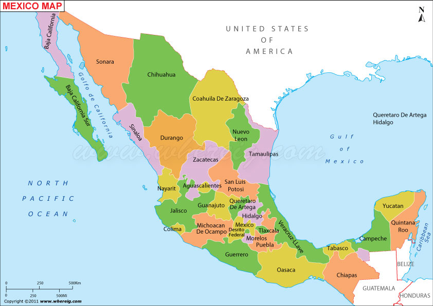 map of mexico states Mexico Map Political Map Of Mexico Mapa De Mexico