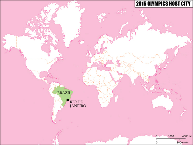2016 Olympic Host City Map