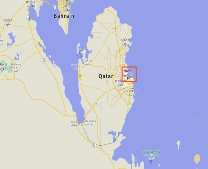 Doha Location Map 