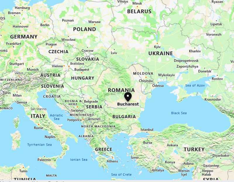 Where is Bucharest, Romania