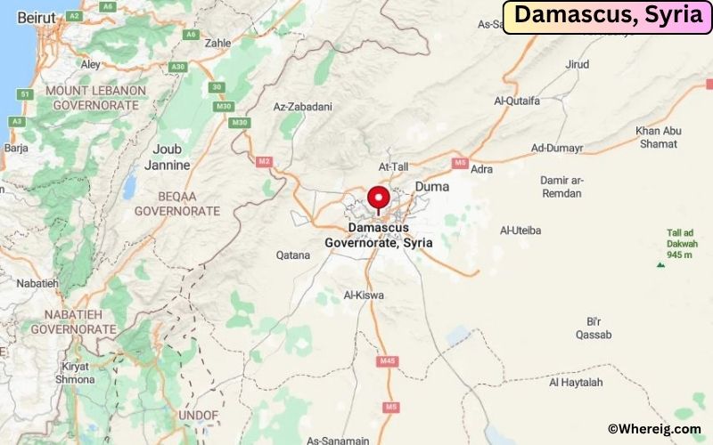 Where is Damascus, Syria