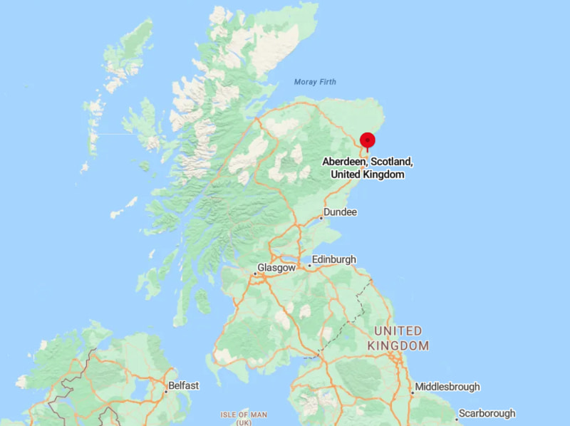 Where is Aberdeen, England (UK)