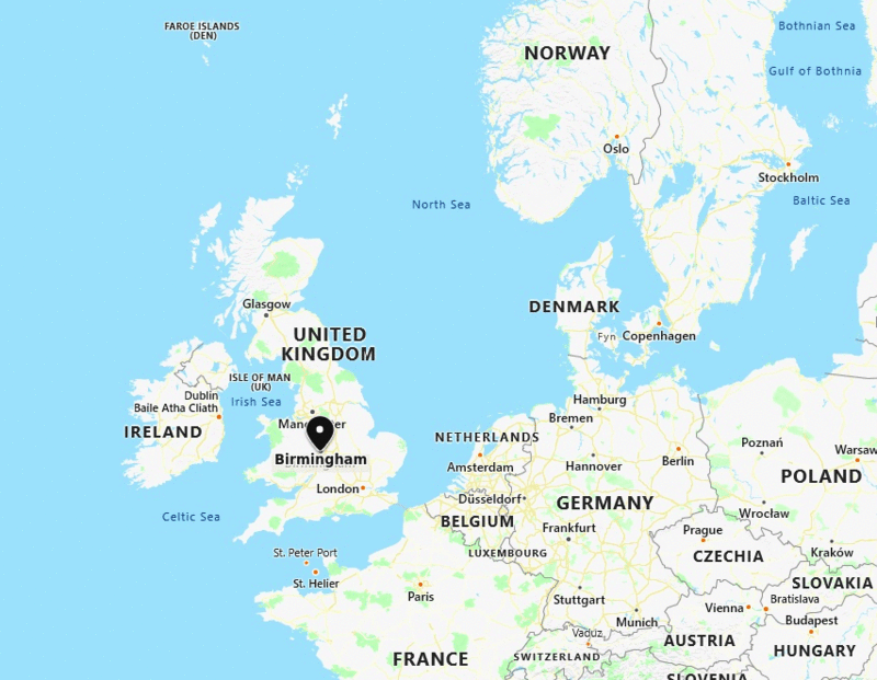 Where is Birmingham, UK