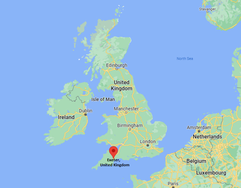Where is Exeter, United Kingdom