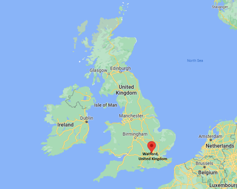 Where is Watford, United Kingdom