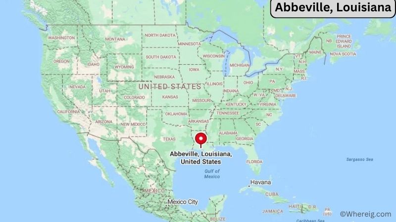 Where is Abbeville Located in Vermilion County, Louisiana