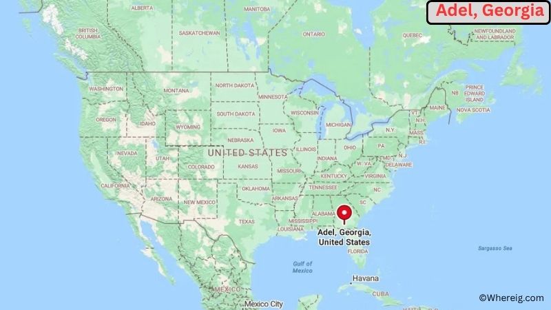 Where is Adel Located in Cook County, Georgia