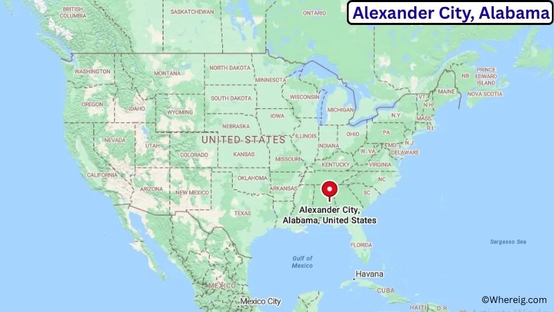 Where is Alexander City Located in Tallapoosa County, Alabama
