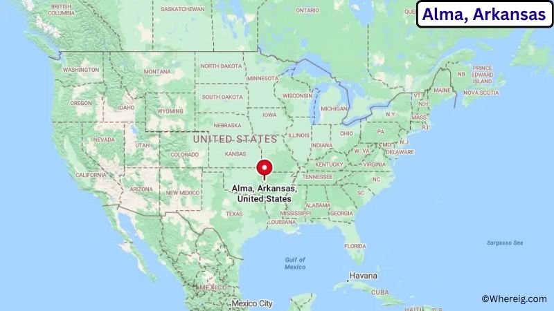 Where is Alma Located in Gratiot County, Michigan