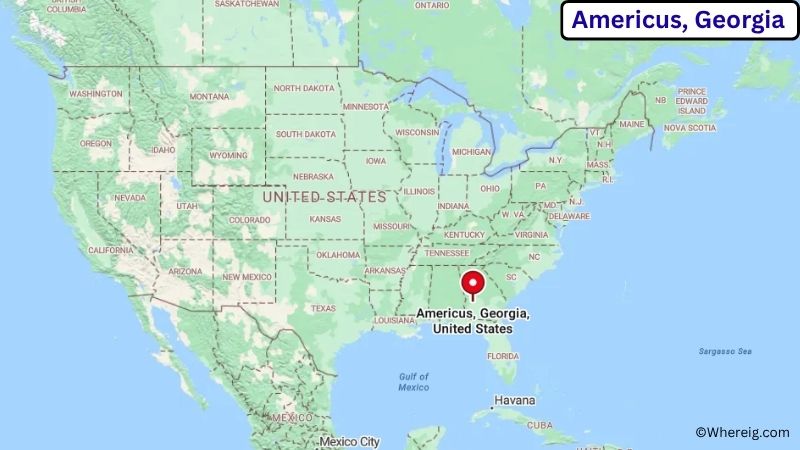 Where is Americus Located in Sumter County, Georgia