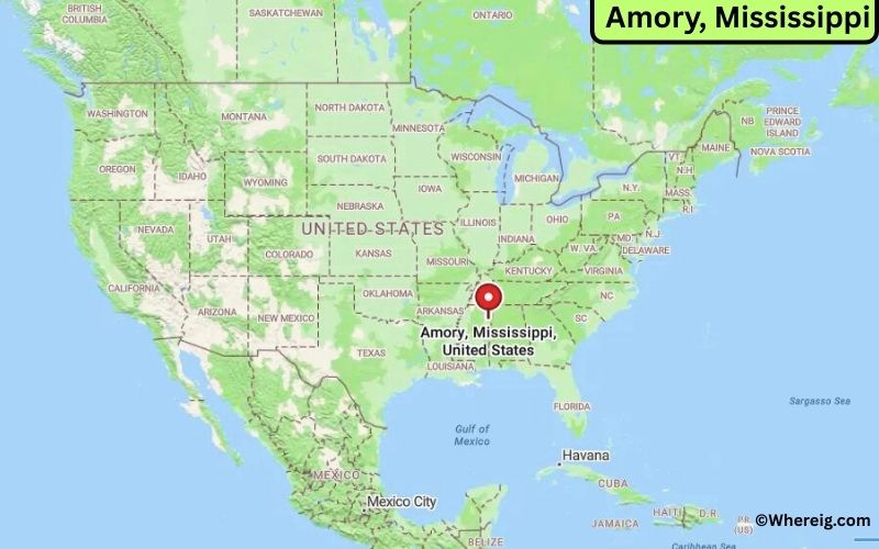 Where is Amory, Mississippi