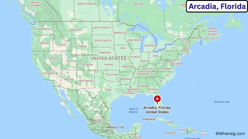 Where is Arcadia Located in DeSoto County, Florida
