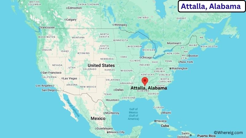 Where is Attalla Located in Etowah County, Alabama
