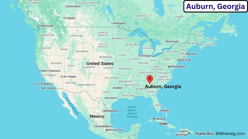 Where is Auburn Located in Barrow County, Georgia