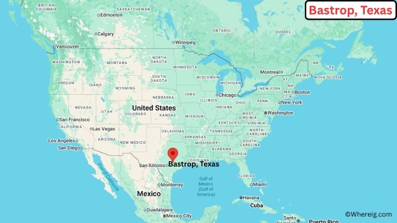 Where is Bastrop Located in Bastrop County, Texas