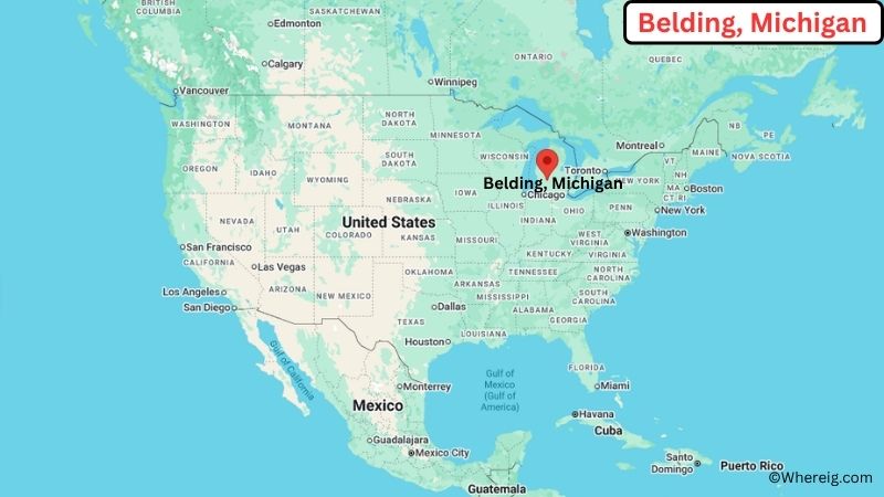 Where is Belding Located in Ionia County, Michigan