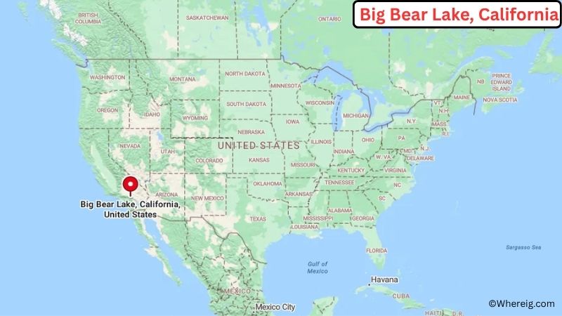 Where is Big Bear Lake Located in San Bernardino County, California