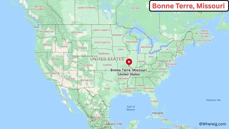 Where is Bonne Terre Located in St. Francois County, Missouri
