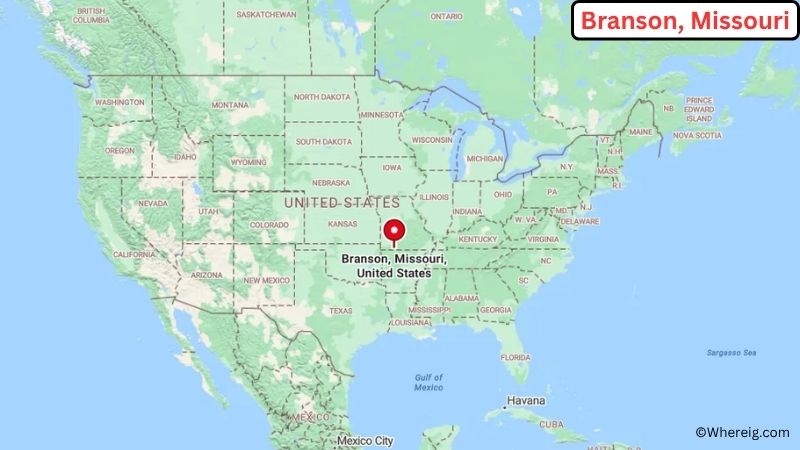 Where is Branson Located in Taney County, Missouri