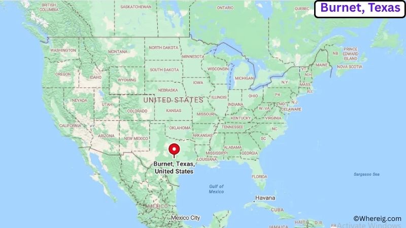 Where is Burnet Located in Burnet County, Texas