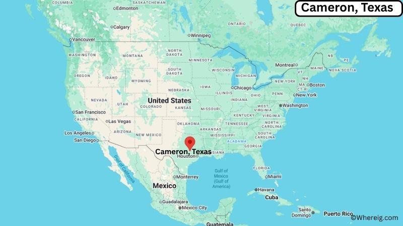 Where is Cameron Located in Milam County, Texas