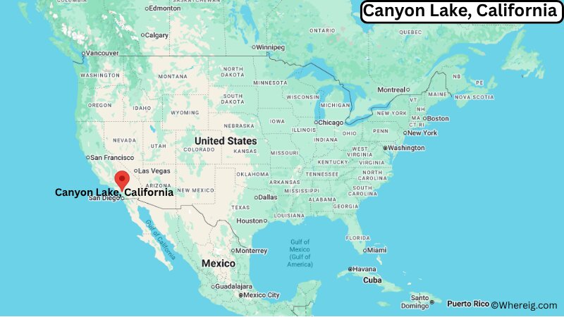 Where is Canyon Lake Located in Riverside County, California