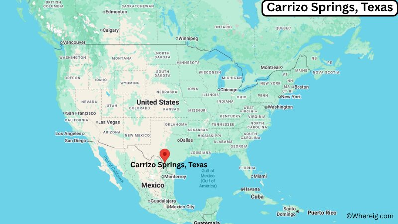 Where is Carrizo Springs Located in Dimmit County, Texas