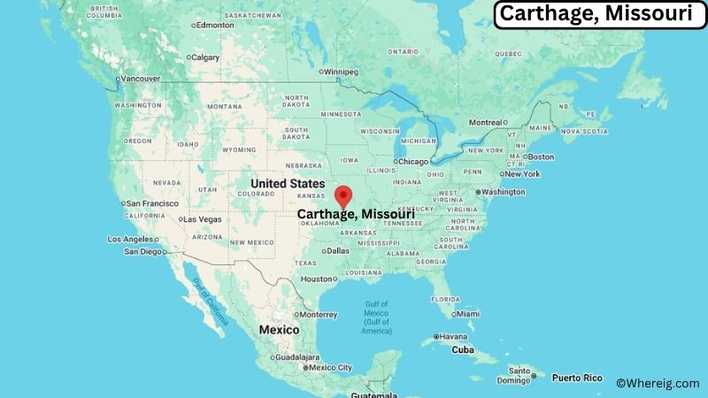 Where is Carthage Located in Jasper County, Missouri