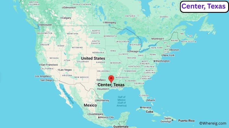 Where is Center Located in Shelby County, Texas