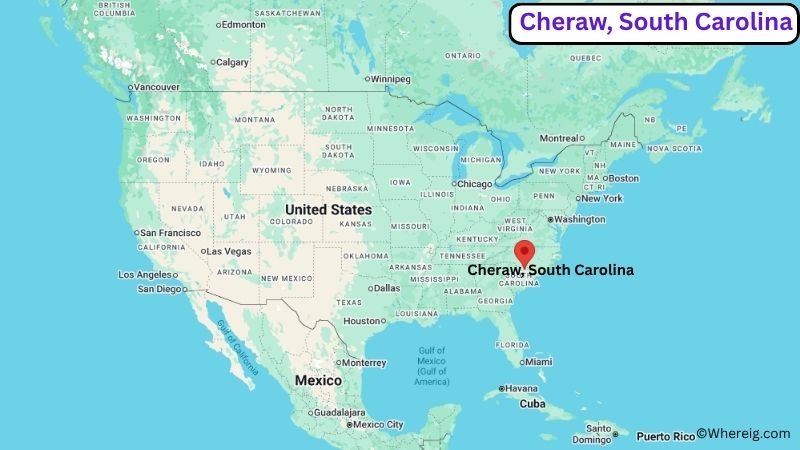 Where is Cheraw Located in Chesterfield County, South Carolina