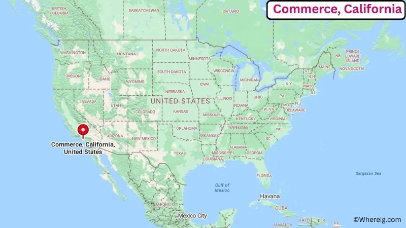 Where is Commerce Located in Los Angeles County, California
