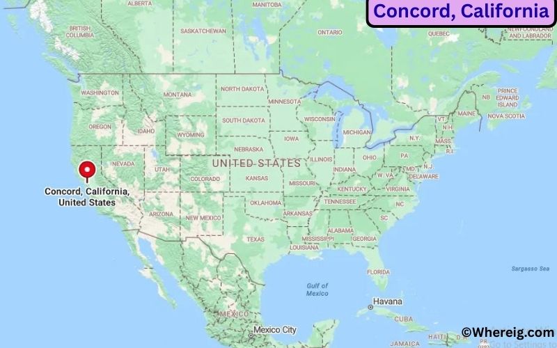 Where is Concord Located in Contra Costa, California