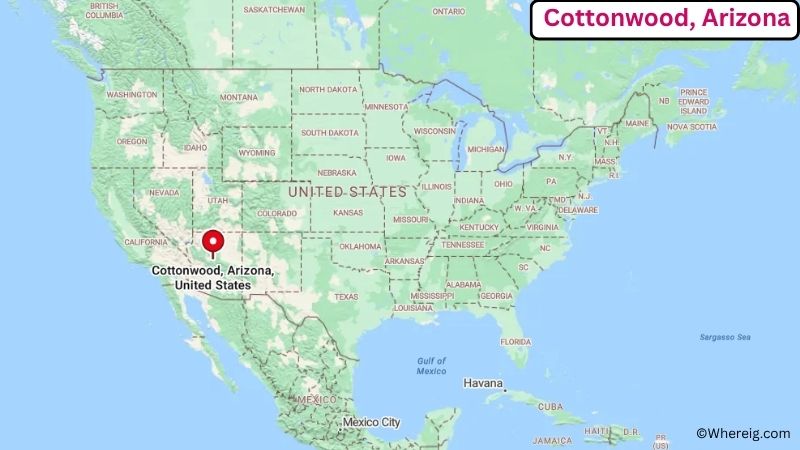 Where is Cottonwood Located in Yavapai County, Arizona