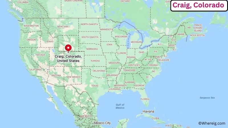 Where is Craig Located in Moffat County, Colorado