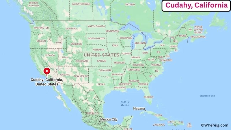 Where is Cudahy Located in Los Angeles County, California