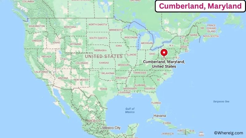 Where is Cumberland Located in Allegany County, Maryland